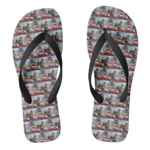 Chanclas Fiesta Navideña del Perro Akita