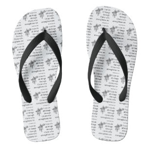 Chanclas Filipinas 4:13 Biblia Scripture KJV Cita Unisex