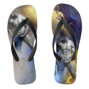 Chanclas Físico de hombre musculoso de SlipperyJoe camiseta
