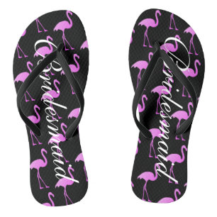 Chanclas Flamingo beach bodas flip flops para damas de novi