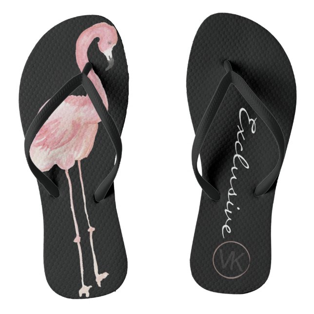 Chanclas Flamingo negro Flip Flops (Plantilla)