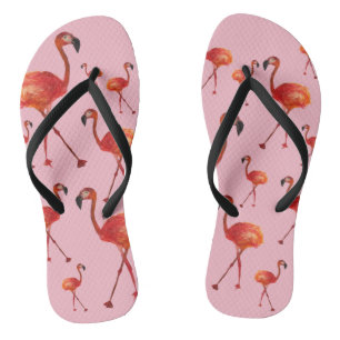 Chanclas Flamingos rosados de giro
