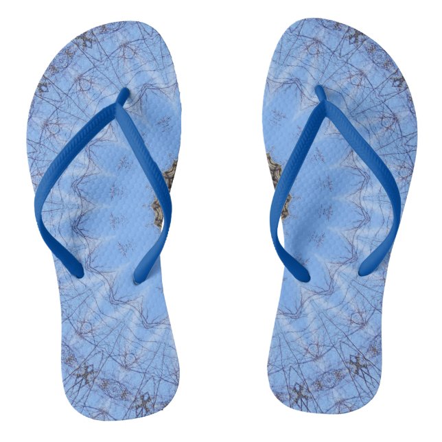 Chanclas Flechas de giro de mandala azul magnética (Plantilla)