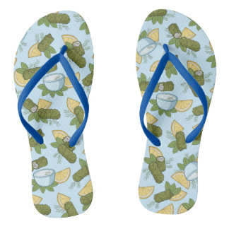 Chanclas Flechas de giro en el patrón Dolmadakia