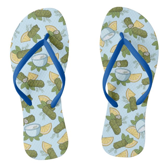 Chanclas Flechas de giro en el patrón Dolmadakia (Plantilla)