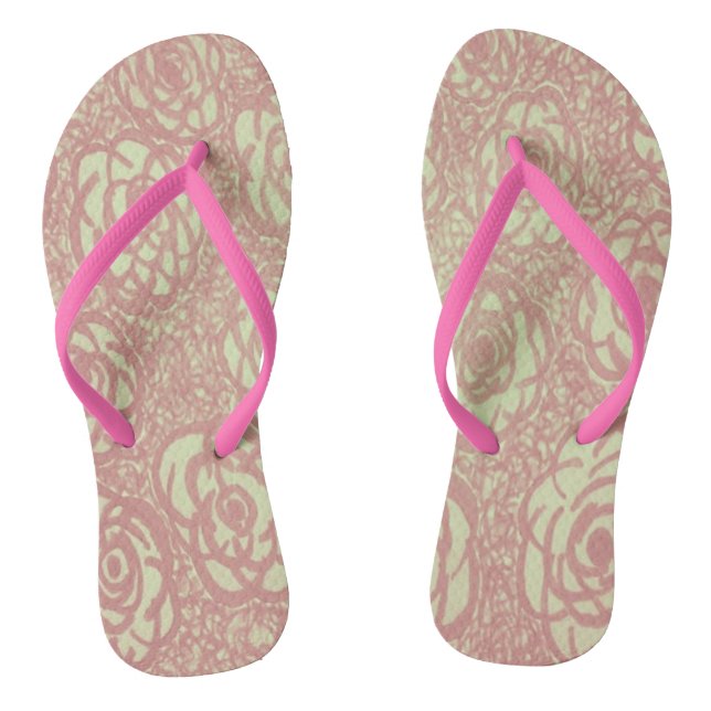 Chanclas Flechas de giro rosa (Plantilla)