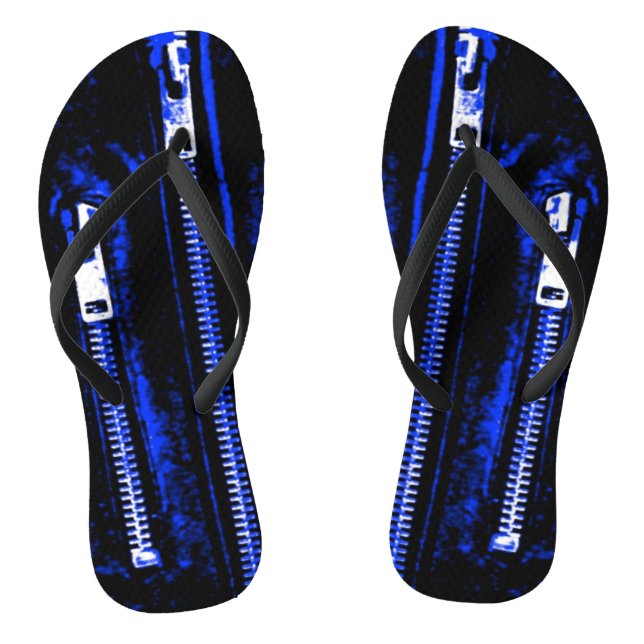 Chanclas Flechas de imprenta azul de Zips (Plantilla)