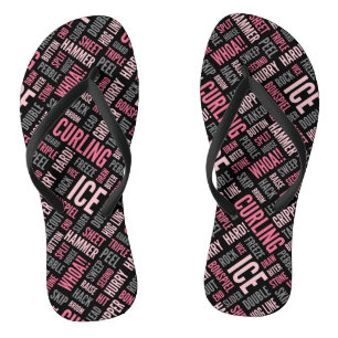 Chanclas Flechas de labio para curar - Negro y rosa