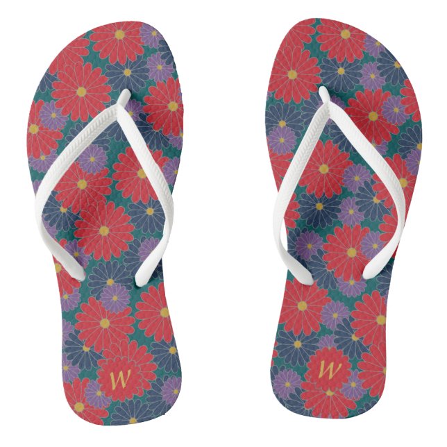 Chanclas Flechas de voladizo de floral de caída (Plantilla)