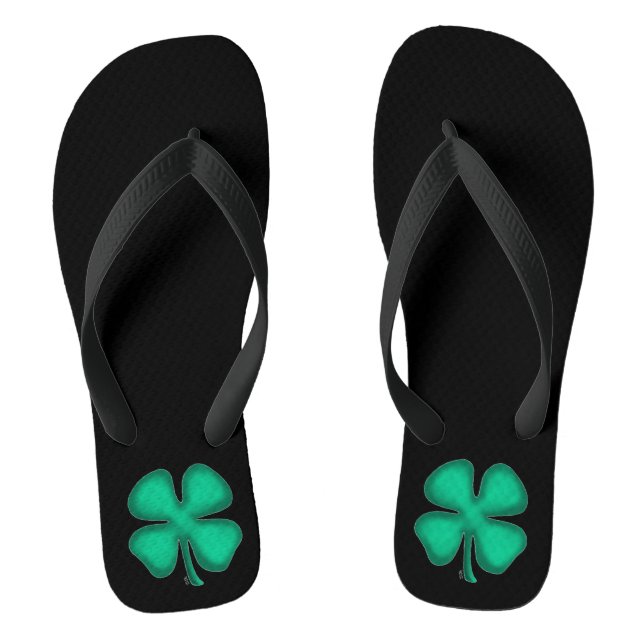 Chanclas Flechas de volante negras irlandesas (Plantilla)