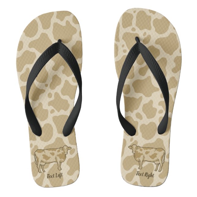 Chanclas Flechas de volteo de perfil de vaca (Plantilla)