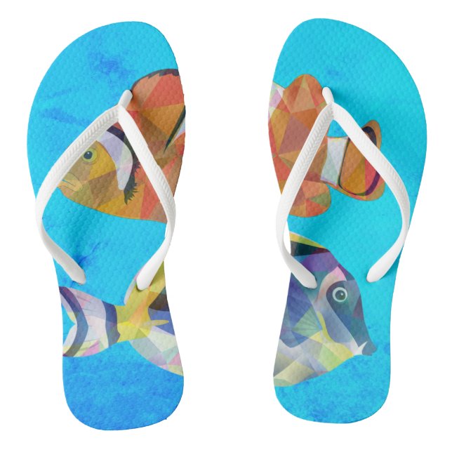 Chanclas Flechas tropicales de pez (Plantilla)