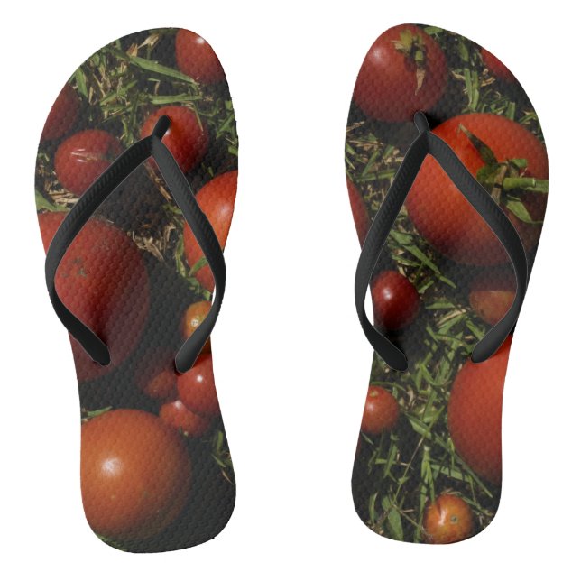 Chanclas Flip Flags de la unión de la obsesión del tomate (Plantilla)