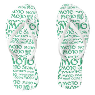 Chanclas Flip flameado blanco mojo