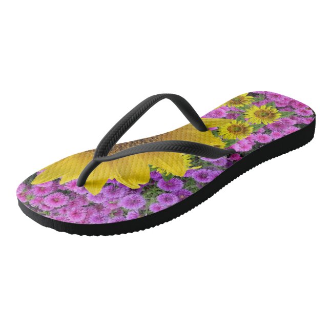 Chanclas Flip Flip Flops de mariposa de girasol (Angular)