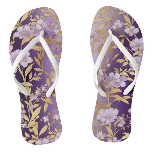 Chanclas Flip Fllip Flops de color púrpura (Plantilla)