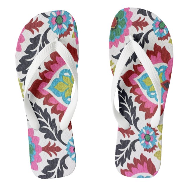 Chanclas Flip Fllip Floral en flor (Plantilla)