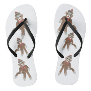Chanclas Flip Flop de mono de sock