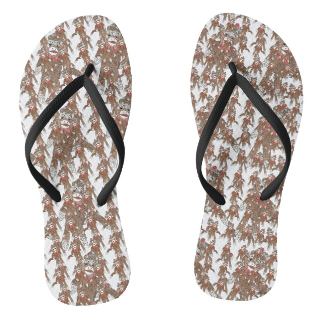 Chanclas Flip Flop de mono de sock (Plantilla)