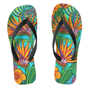 Chanclas Flip-flop tropical I de las gemas