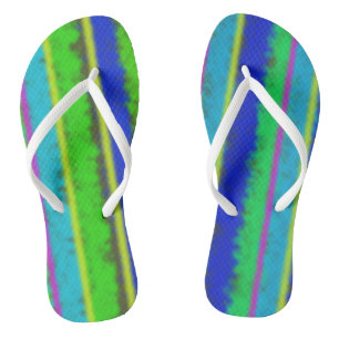 Chanclas Flip Flops a rayas de fiesta