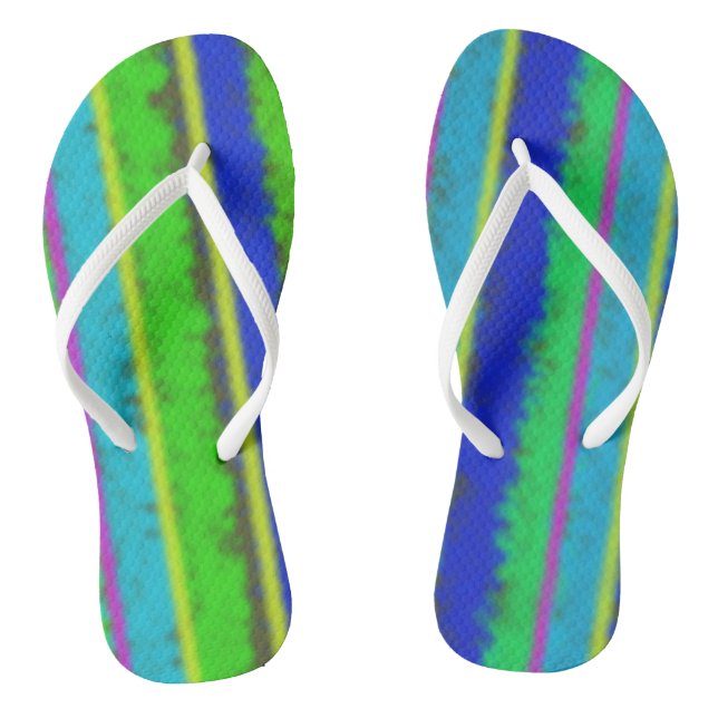 Chanclas Flip Flops a rayas de fiesta (Plantilla)