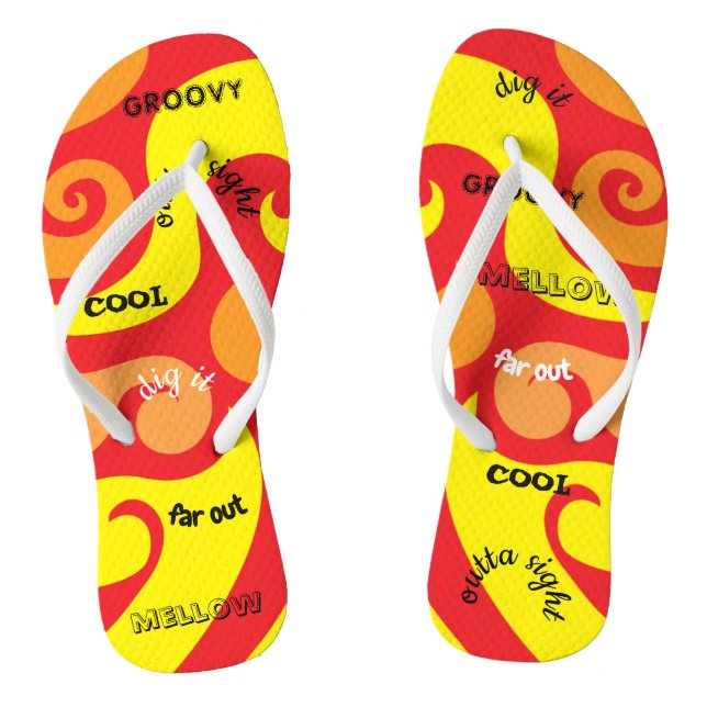 Chanclas Flip-Flops adulto "Groovy" Flip Flops (Plantilla)
