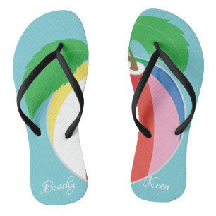 Chanclas Flip-Flops adultos "Beachy Keen/Beachball"