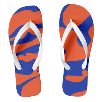 Chanclas Flip Flops azul y Naranja