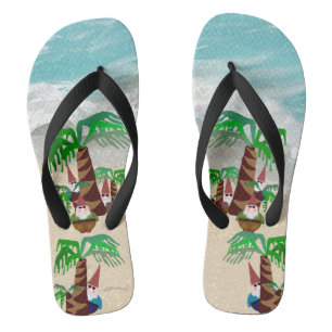 Chanclas Flip Flops Beach Gnomes