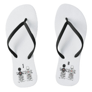 Chanclas Flip Flops Boda de motocicletas de ciclismo person