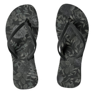 Chanclas Flip-Flops Boda gótico blanco y negro Rosa