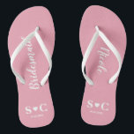 Chanclas Flip Flops Boda por fiesta nupcial, Bachelorette<br><div class="desc">Flip flops para toda tu fiesta nupcial e invitados para tu fin de semana de boda,  ducha o soltera.</div>