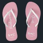 Chanclas Flip Flops Boda por fiesta nupcial, Bachelorette<br><div class="desc">Flip flops para toda tu fiesta nupcial e invitados para tu fin de semana de boda,  ducha o soltera.</div>