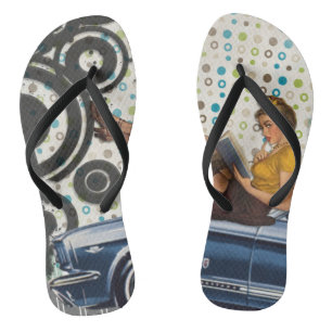 Chanclas Flip Flops Chica retro-up Vintage