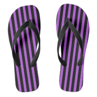 Flip Flops con bandas moradas y negras