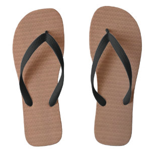 Chanclas Flip-flops con correas negras y soles marrones cla