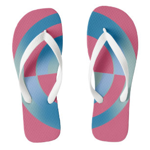 Chanclas Flip Flops con diseño circular abstracto