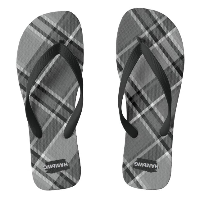 Chanclas Flip-Flops con un diseño de plástico - Gris (Plantilla)