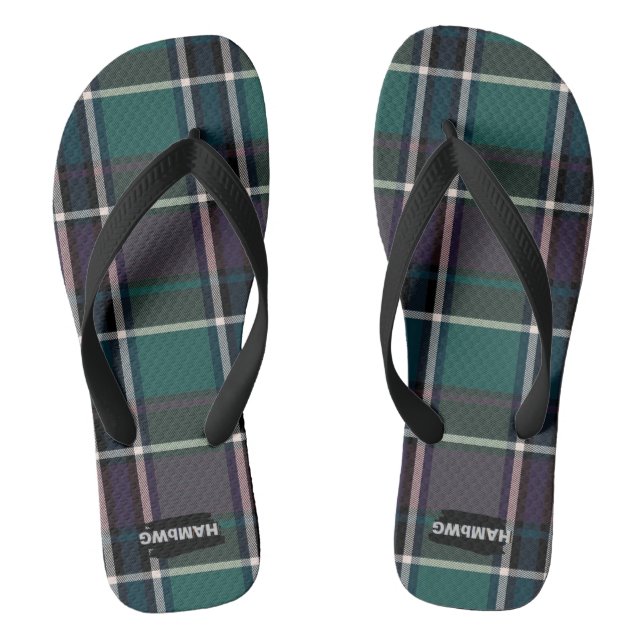 Chanclas Flip-Flops con un flip-flops Verde azulado (Plantilla)