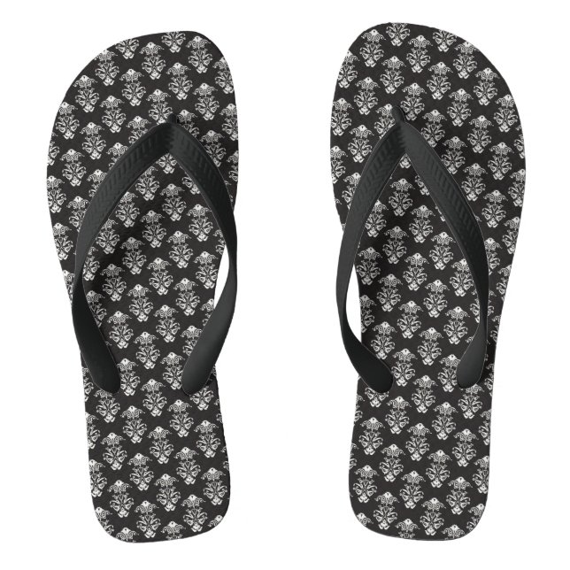 Chanclas Flip Flops/Damasco blanco (Plantilla)
