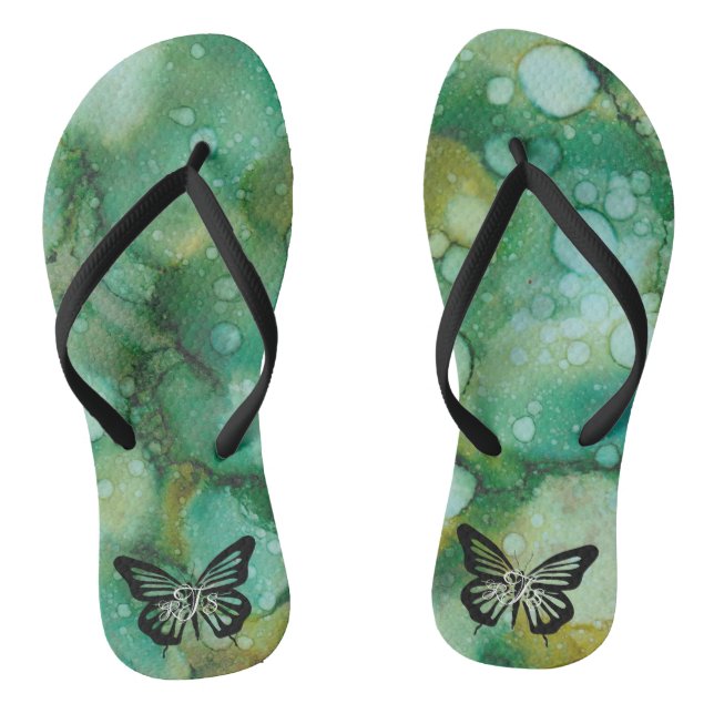 Chanclas Flip-Flops de adultos "Inkblots Gold Duster Butter (Plantilla)