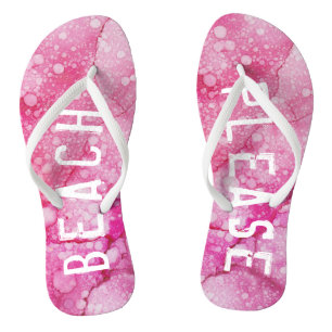 Chanclas Flip-Flops de adultos "Pink/Beach Please"