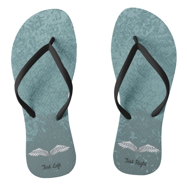 Chanclas Flip Flops de alas grises azules (Plantilla)