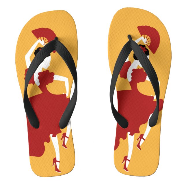 Chanclas Flip Flops de bailarina de flamenco (Plantilla)