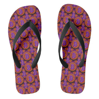 Chanclas Flip Flops de Bitcoin por 1GLENCo