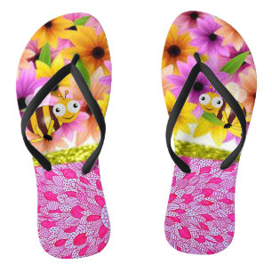 Chanclas Flip Flops de bumblebee giratorio de girasol