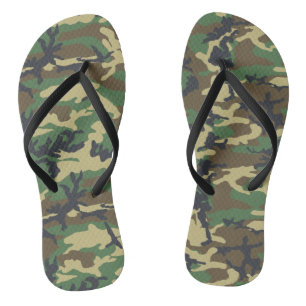 Chanclas Flip Flops de camuflaje para mujeres