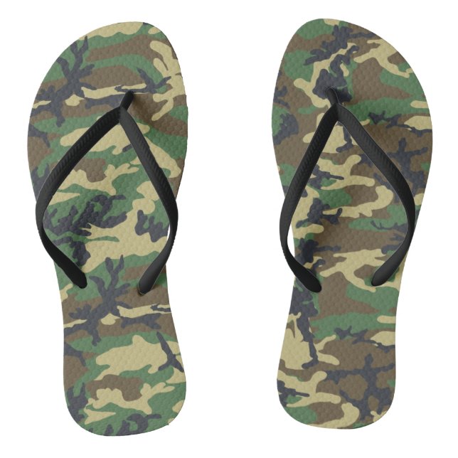 Chanclas Flip Flops de camuflaje para mujeres (Plantilla)