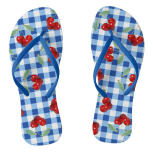 Chanclas Flip Flops de cerezas retro